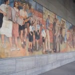 Detlev-Rohwedder-Haus Communist Mural in Berlin