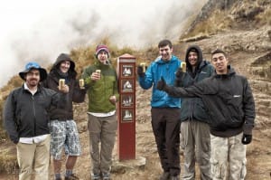 Beers on top of Dead Woman's Pass