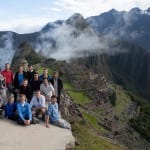 Group shot in front of Machu Picchu