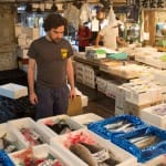 Trying to figure out things at the Tokyo Fish Market