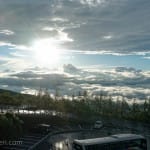 Sunset from the base of Mount Fuji