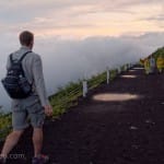 Along the trail up to Mount Fuji