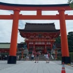 The main gate and temple of Fushimi Inari-taisha in Kyoto